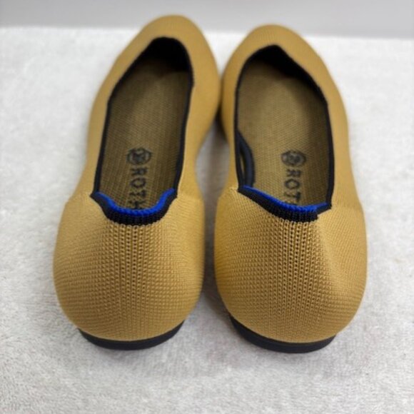 Rothy’s The Square Toe Slip-On Flats Limited Edition Chai Size 9.5 NWOB - Picture 9 of 10